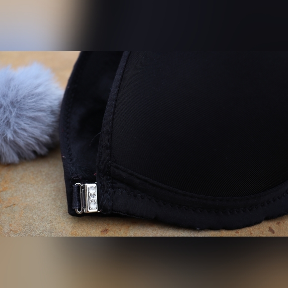 Shein Black Front-Close Push Up Bra Size S - Picture 4 of 4